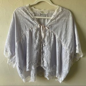 Vintage Dior Silk Lace Trim Slip Top